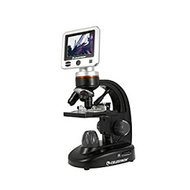 【中古】【輸入品・未使用】Celestron セレストロン 44341 日本語選択可能LCDデジタル顕微鏡5MPデジタルカメラ & TFT 3.5インチ 180度回転式 液晶画面搭載 マイクロスコープ