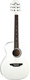 【中古】【輸入品・未使用】Aurora Borealis 3/4-Size Acoustic Guitar アコースティックギター Luna Guitars社 White Pearl Sparkle【並行輸入】