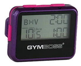 【中古】【輸入品・未使用】Gymboss インターバルタイマーとストップウォッチ - バイオレット/ピンク メタリックグロス