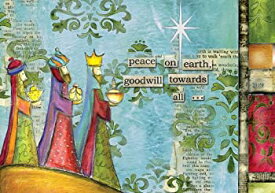中古 【中古】【輸入品・未使用】(1%カンマ% Multi-Color) - Lang Perfect Timing - Artisan Peace On Earth Petite Christmas Cards%カンマ% 12 Cards with 13 Envelopes