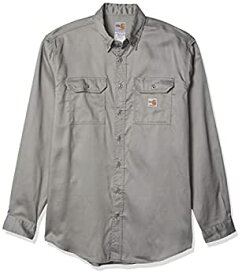 【中古】【輸入品・未使用】Carhartt Men's Big & Tall Flame Resistant Lightweight Twill Shirt%カンマ%Gray%カンマ%XXX-Large