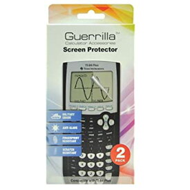 【中古】【輸入品・未使用】Guerrilla Militaryグレードスクリーンプロテクター2?-パックfor Texas Instruments TI 84?Plus Graphing Calculator