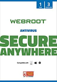 【中古】【輸入品・未使用】Webrootインターネットセキュリティアンチウイルス2018 | 3デバイス| 1年| PC / Macディスク