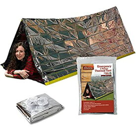 【中古】【輸入品・未使用】Emergency Survival Mylar Thermal Reflective Cold Weather Shelter Tube Tent - Accommodates 2 Adults - 8' X 3'- by Grizzly Gear by Grizzl