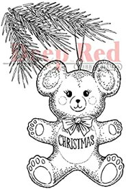 【中古】【輸入品・未使用】Deep Red Cling Stamp 2%ダブルクォーテ%X3%ダブルクォーテ%-Christmas Bear (並行輸入品)