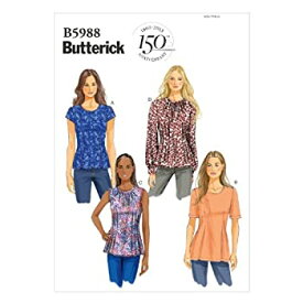 【中古】【輸入品・未使用】Butterick Patterns B5988 Misses'/Misses' Petite Top Sewing Template%カンマ% Size B5 by BUTTERICK PATTERNS