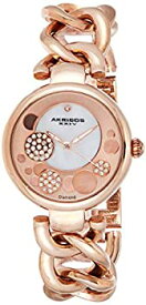 【中古】【輸入品・未使用】[女性用腕時計]Akribos XXIV Women's AK678RG Lady Diamond Twist Chain Link Bracelet Watch[並行輸入品]