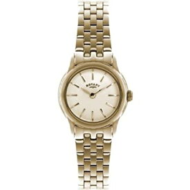 【中古】【輸入品・未使用】[女性用腕時計]Rotary Women's Quartz Watch with Silver Dial Analogue Display and Rose Gold Stainless Steel Plated Bracelet LB02573/01[並