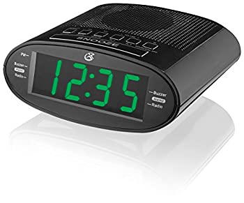 GPX C303B Dual Alarm Clock AM FM Radio with Time Zone Daylight Savings Control (Black) by DPI [並行輸入品]