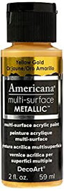【中古】【輸入品・未使用】Americana Multi-Surface Metallic 2oz-Yellow Gold (並行輸入品)