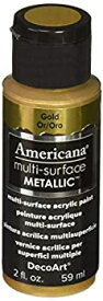 【中古】【輸入品・未使用】Americana Multi-Surface Metallic 2oz-Gold (並行輸入品)