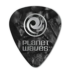 【中古】【輸入品・未使用】【 並行輸入品 】 Planet Waves (プラネットウェイヴス) Black Pearl Celluloid ギターピック%カンマ% 10 パック%カンマ% Extra Heavy