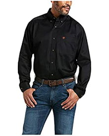 【中古】【輸入品・未使用】ARIAT メンズ 無地 ツイルシャツ US サイズ: Large Tall カラー: ブラック