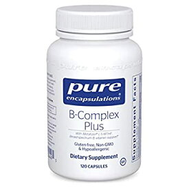 【中古】【輸入品・未使用】Pure Encapsulations B Complex Plus - 120 Vegetable Capsules by Pure Encapsulations
