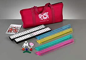 【中古】【輸入品・未使用】[KT]KT American Mahjong Set in Burgundy Bag%カンマ% 4 Color Pushers Racks Western Mahjongg 166 BAG COMBO [並行輸入品]