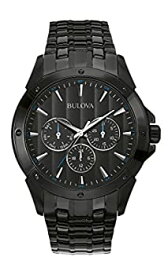 【中古】【輸入品・未使用】[ブローバ] Bulova 腕時計 Men's Sport Analog Display Japanese Quartz Black Watch 日本製クォーツ 98C121 メンズ [バンド調節工具&高級セーム