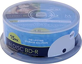 【中古】【輸入品・未使用】M - Disc 25?GB Blu - rayメディア、インクジェット印刷可能???15?Discケーキボックス