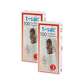 【中古】【輸入品・未使用】T-Sac Tea Filter Bags%カンマ% Disposable Tea Infuser%カンマ% Number 3-Size%カンマ% 3 to 8-Cup Capacity%カンマ% Set of 200 by T-Sac [並行輸入品]