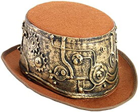 【中古】【輸入品・未使用】Deluxe Steampunk Top Hat with Wrap (並行輸入品)