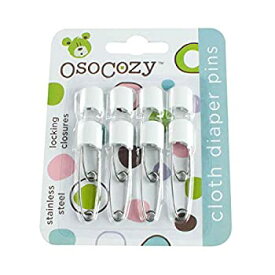 【中古】【輸入品・未使用】OsoCozy Diaper Pins - {White} - Sturdy%カンマ% Stainless Steel Diaper Pins with Safe Locking Closures - Use for Special Events%カンマ% Crafts