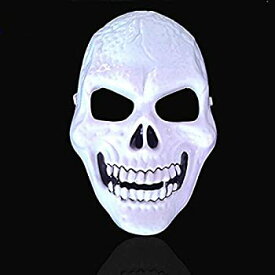 【中古】【輸入品・未使用】ハロウィン ルミナス TERRORIST スカル マスク [WHITE] 並行輸入品