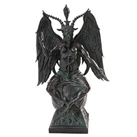 【中古】【輸入品・未使用】バフォメット ラージスタチュー(像) Baphomet Large Statue Black/Green