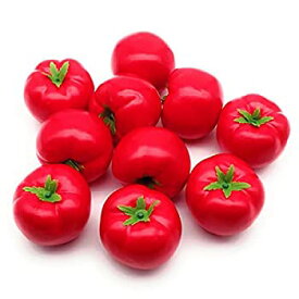 【中古】【輸入品・未使用】【VEERLIVE】 本物そっくり 真っ赤なトマト 食品模型 10個セット [並行輸入品]