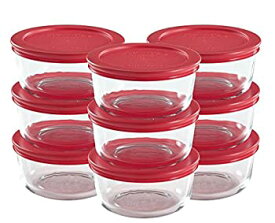 【中古】【輸入品・未使用】Pyrex 18-Piece Glass Food Storage Set with Lids by World Kitchen [並行輸入品]