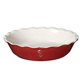 【中古】【輸入品・未使用】Emile Henry HR Modern Classics Pie Dish%カンマ% 23cm %カンマ% Red