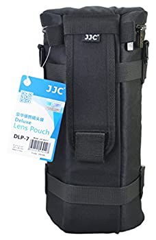 JJC DLP-7 130 x 310 mm Water Resistant Deluxe Lens Pouch with Strap Black
