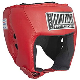 【中古】【輸入品・未使用】(X-Large%カンマ% Red) - Contender Fight Sports Competition Boxing Muay Thai MMA Sparring Head Protection Headgear without Cheeks