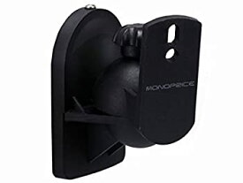 【中古】【輸入品・未使用】Monoprice 106979 Adjustable Speaker Wall Mount Bracket%カンマ% Black%カンマ% Set of 2 [並行輸入品]