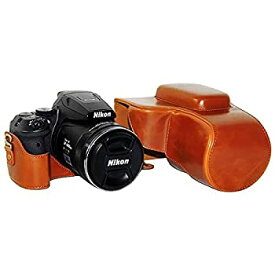 【中古】【輸入品・未使用】No1accessory XJPT-D7100-09 ブラウン Nikon COOLPIX P900S 専用 防水 PU レザー 一眼レフ カメラバッグ カメラケース ハンドストラップ 付き [