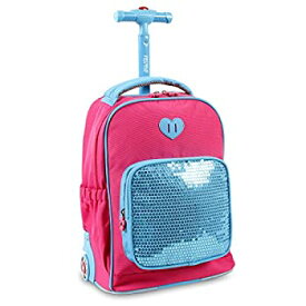 【中古】【輸入品・未使用】[Jワールドニューヨーク]J World New York Sparkle Kids Rolling Backpack%カンマ% Pink KRB-15 [並行輸入品]