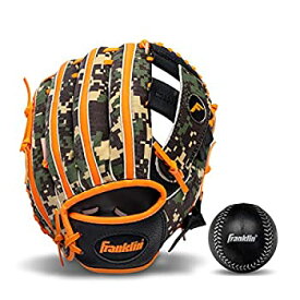 【中古】【輸入品・未使用】(Right Handed Thrower%カンマ% Orange) - Franklin Sports RTP Teeball Performance Gloves & Ball Combo%カンマ% 24cm