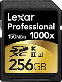 【中古】【輸入品・未使用】Lexar Professional 1000x 256GB SDXC UHS-II/U3 Card (Up to 150MB/s read) w/Image Rescue 5 Software LSD256CRBNA1000 [並行輸入品]