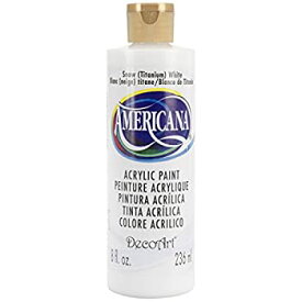 【中古】【輸入品・未使用】DecoArt DA01-9 Americana Acrylics%カンマ% 8-Ounce%カンマ% Snow%カンマ% Titanium White by DecoArt [並行輸入品]