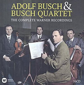 【中古】【輸入品・未使用】Adolf Busch & Busch Quartet - The Complete Warner Recordings