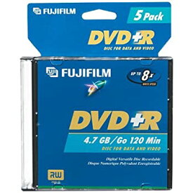 【中古】【輸入品・未使用】Fujifilm Media 25302987 DVD plus R 4.7 GB 120 Minutes 16X Storage Media - 5 Pack by Fujifilm [並行輸入品]