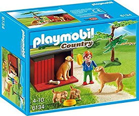 【中古】【輸入品・未使用】PLAYMOBIL 6134 Golden retriever with puppies by PLAYMOBIL [並行輸入品]