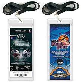 【中古】【輸入品・未使用】StoreSMART イベントチケットホルダー ランヤード付き 3インチ x 8インチ 5個パック LY3019S-5