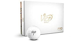 【中古】【輸入品・未使用】Vice Golf プロゴルフボール One Dozen ホワイト