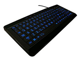 【中古】【輸入品・未使用】iMBAPrice Large Font Print USB LED Backlit Keyboard%カンマ% Orange and Blue (W9870-BK) [並行輸入品]