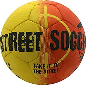 【中古】【輸入品・未使用】SELECT ストリートサッカーボール オレンジ/ブラック サイズ4.5