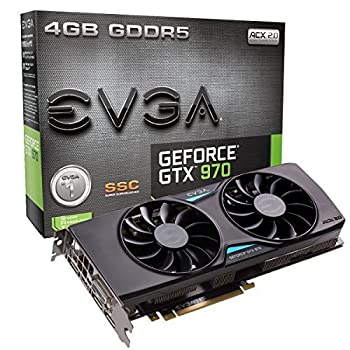 EVGA GeForce GTX 970 4GB SSC Gaming ACX 2.0  Cooling Graphics Card (04G-P4-3975-KR) by EVGA [並行輸入品]