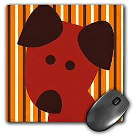 【中古】【輸入品・未使用】3dRose LLC 8 x 8 x 0.25 Inches Mouse Pad%カンマ% Cute Red Dog Animals Art Pets (mp_79155_1) [並行輸入品]