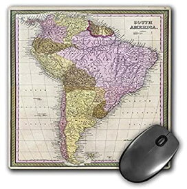 【中古】【輸入品・未使用】3dRose LLC 8 x 8 x 0.25 Inches Mouse Pad%カンマ% Old South America Map (mp_50918_1) [並行輸入品]