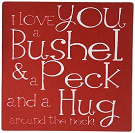 【中古】【輸入品・未使用】3dRose I Love You a Bushel and a Peck Red Mouse Pad (mp_193475_1) [並行輸入品]