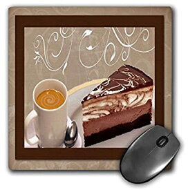【中古】【輸入品・未使用】3dRose LLC 8 x 8 x 0.25 Inches Mouse Pad%カンマ% Coffee and Cheesecake (mp_14841_1) [並行輸入品]