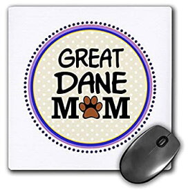 【中古】【輸入品・未使用】3dRose LLC 8 x 8 x 0.25 Inches Mouse Pad%カンマ% Great Dane Dog Mom Doggie Mama By Breed Paw Print Mum Love Doggy Lover Proud Pet Owner Ci
